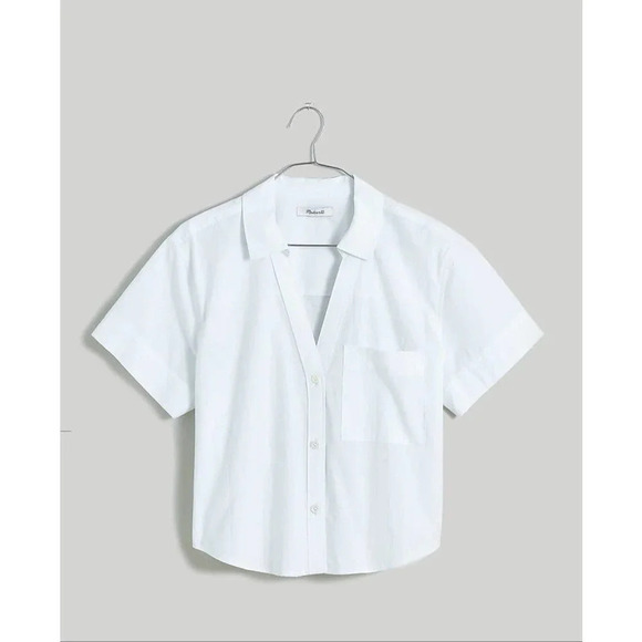 Madewell Y-Neck Button up Shirt, NWT, Size Small - Picture 4 of 8